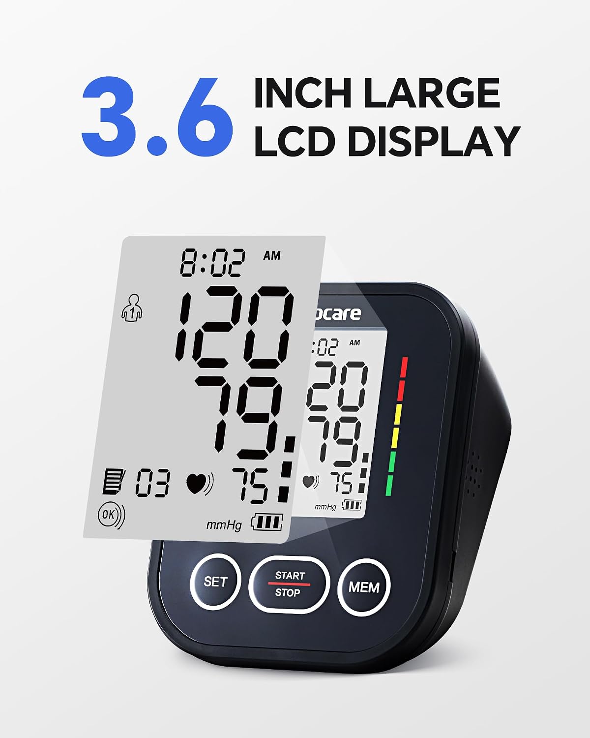 Thumbnail 5 de sinocare Blood Pressure Monitor Two-User 1 cuff 🩺