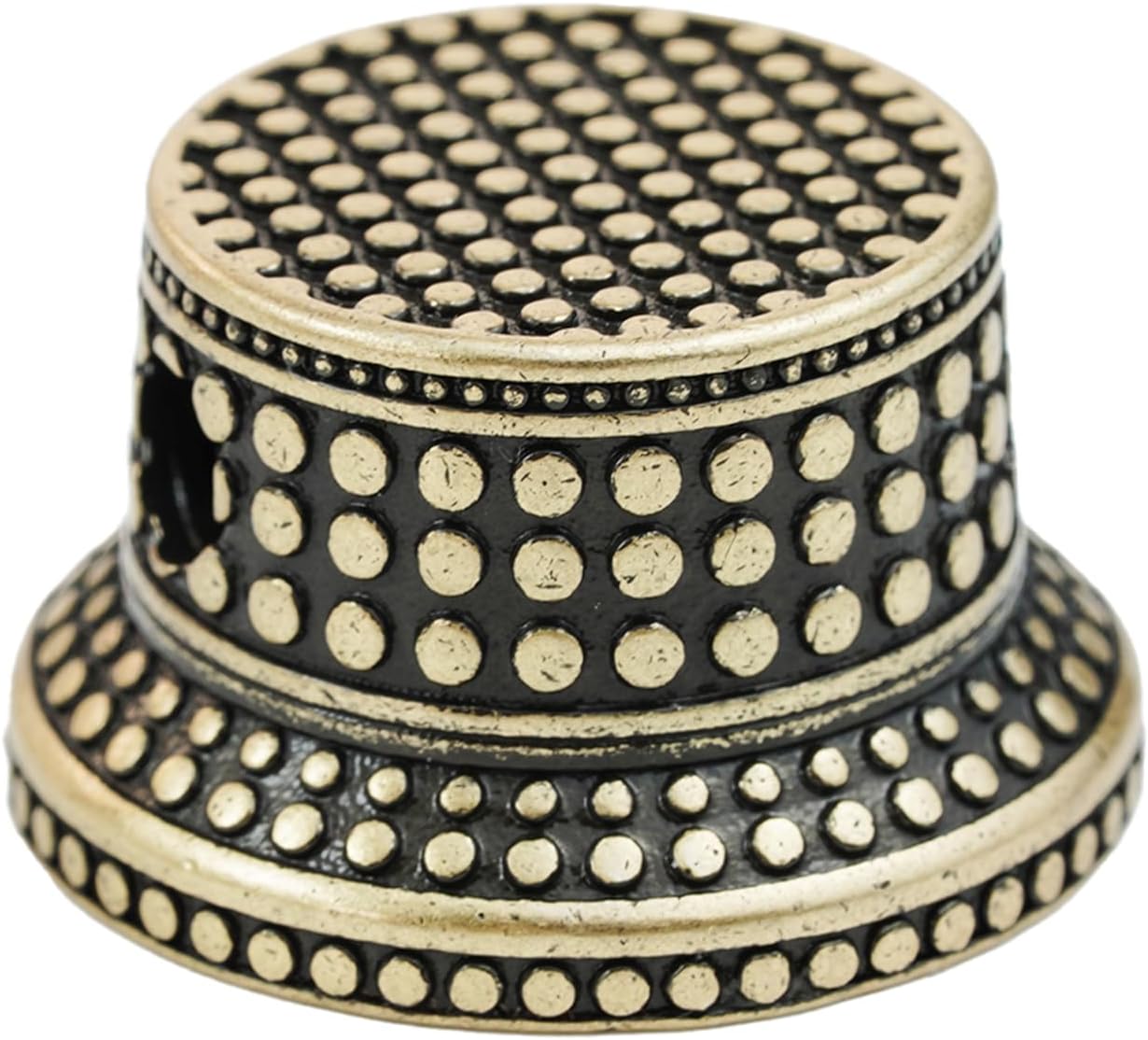 Detalle de Guyker NKB-008 Guitar Bell Control Knobs, 6 mm Brass, Old Brass, 3-Pack