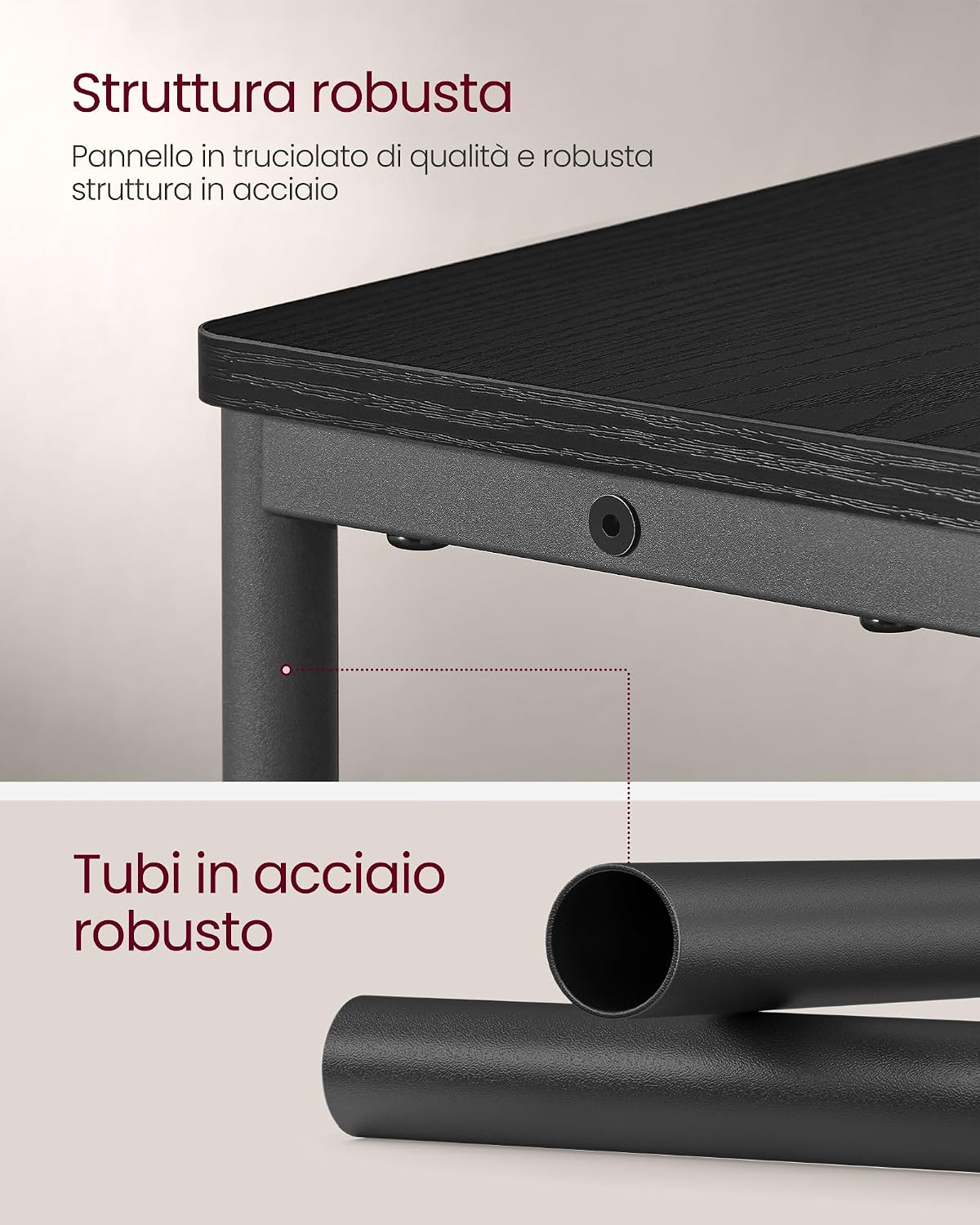 Thumbnail 5 de VASAGLE LET335K02 tavolino salvaspazio 18x45x58 cm