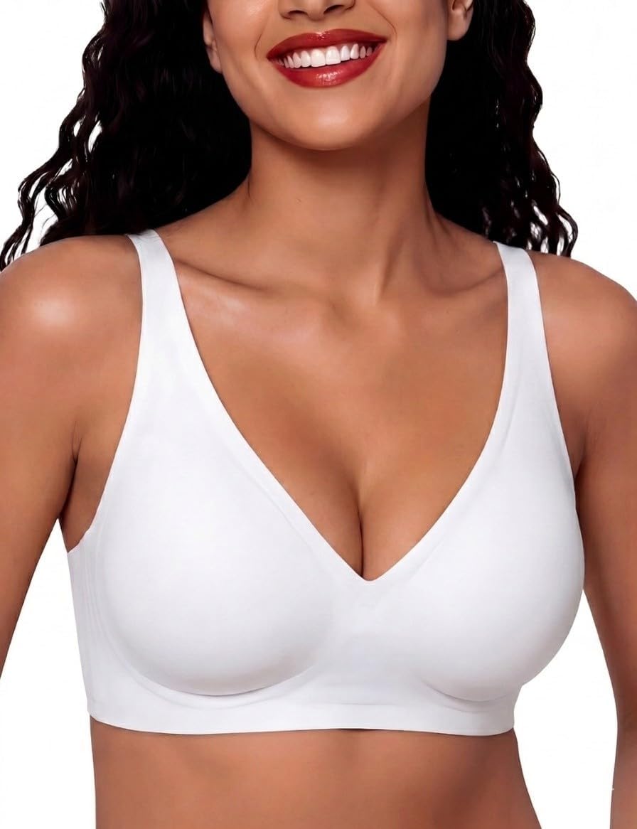 Thumbnail 6 de Bresdk Jelly Bra naadloze beha zonder beugel, gevoerd en zwart