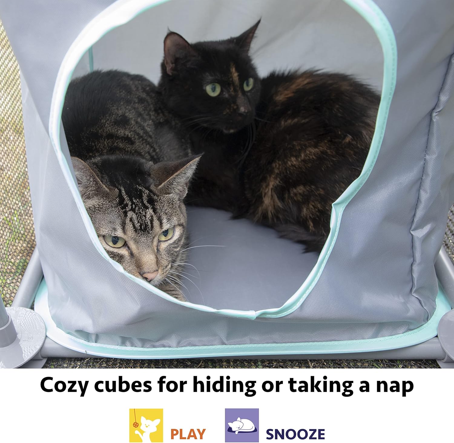 Thumbnail 3 de Kitty City Outdoor Catio Furniture and Play Kits: Mega Kit for Multi‑Cat Fun