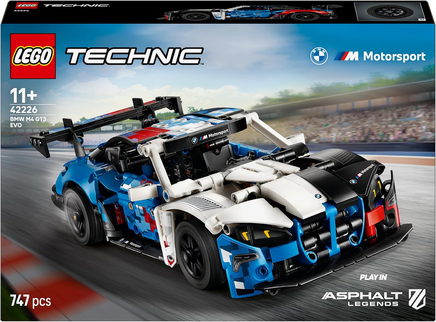 Detalle de LEGO Technic Auto da corsa BMW M4 GT3 EVO 42226: dettagli autentici e divertimento ingegneristico