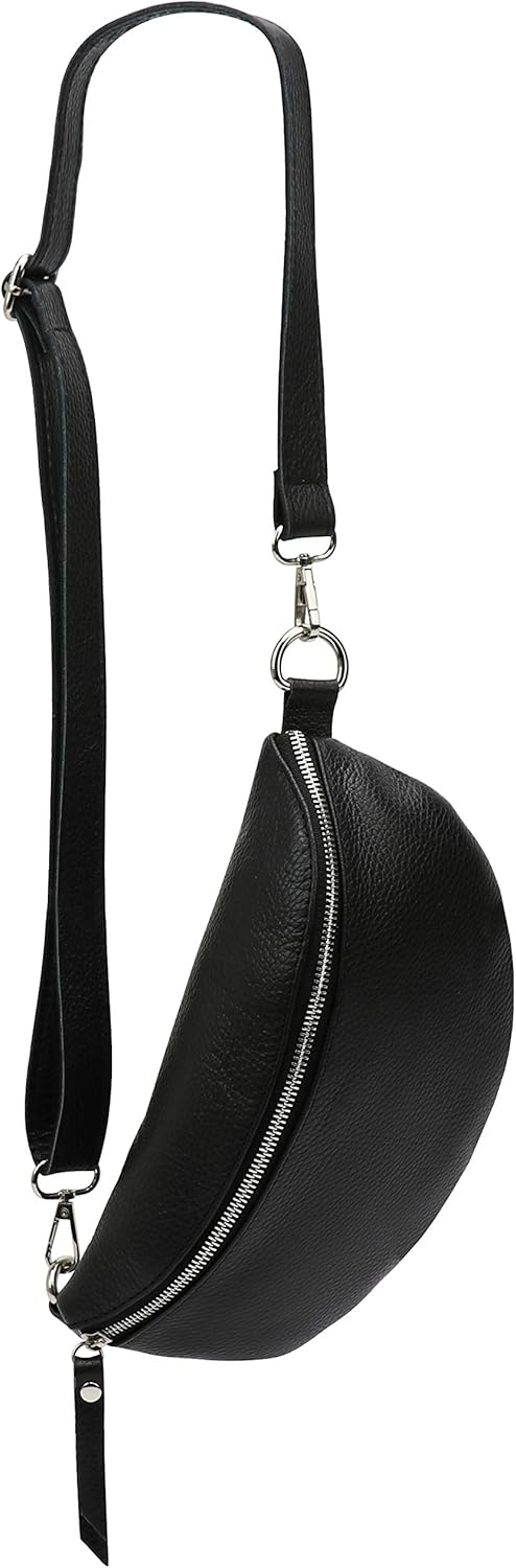 Detalle de SH Leder Karla G359: Marsupio in vera pelle, compatto ma versatile per viaggi e uso quotidiano