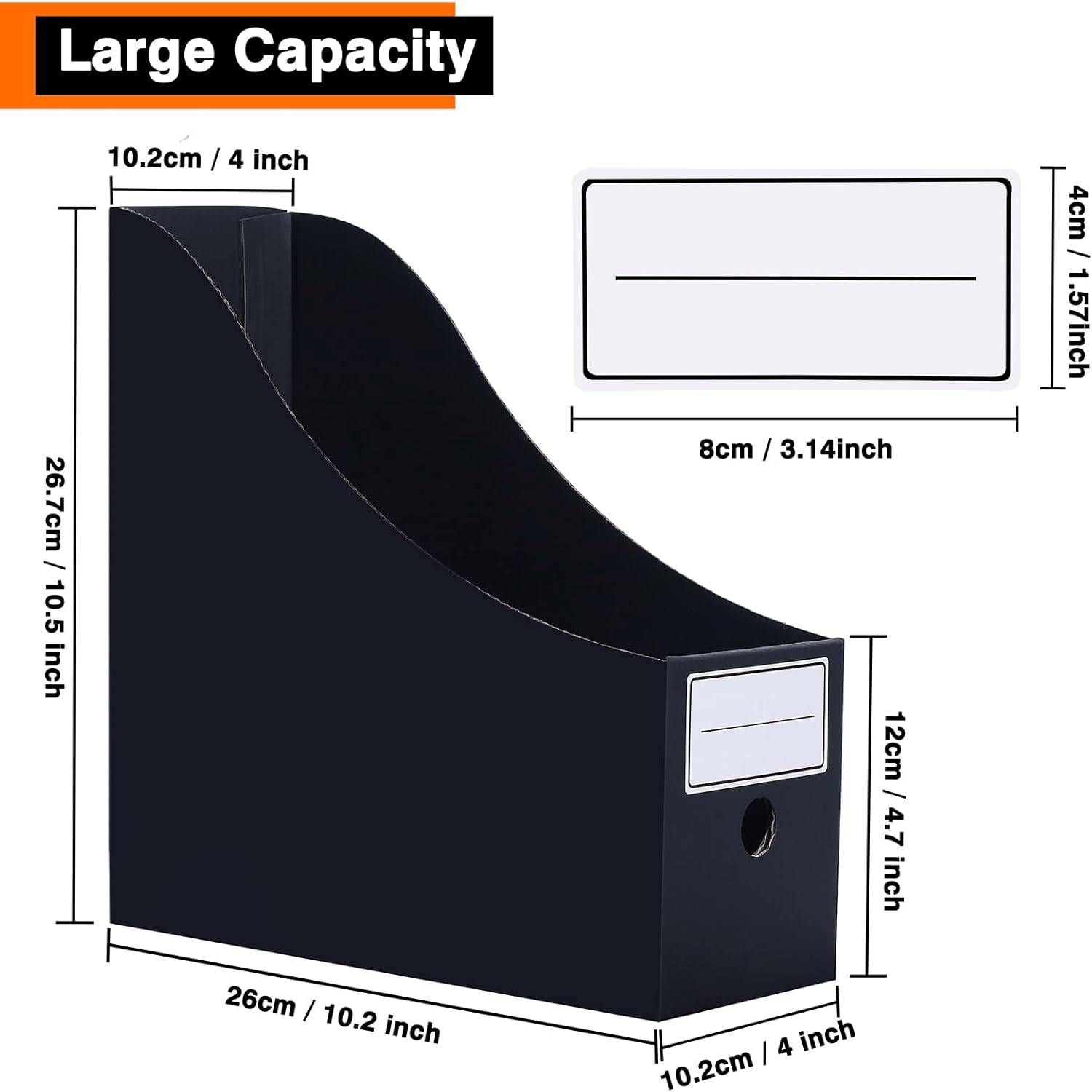 Thumbnail 1 de Srvnpioy Lot de 6 porte-revues 10,2 cm 📚