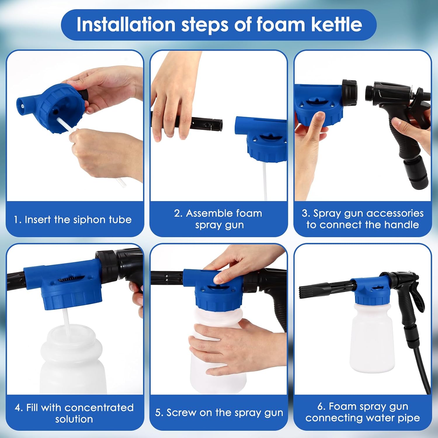 Detalle de PCXWTLN HA-FAO-2619 schuimpistool 900 ml, verstelbaar 2-in-1