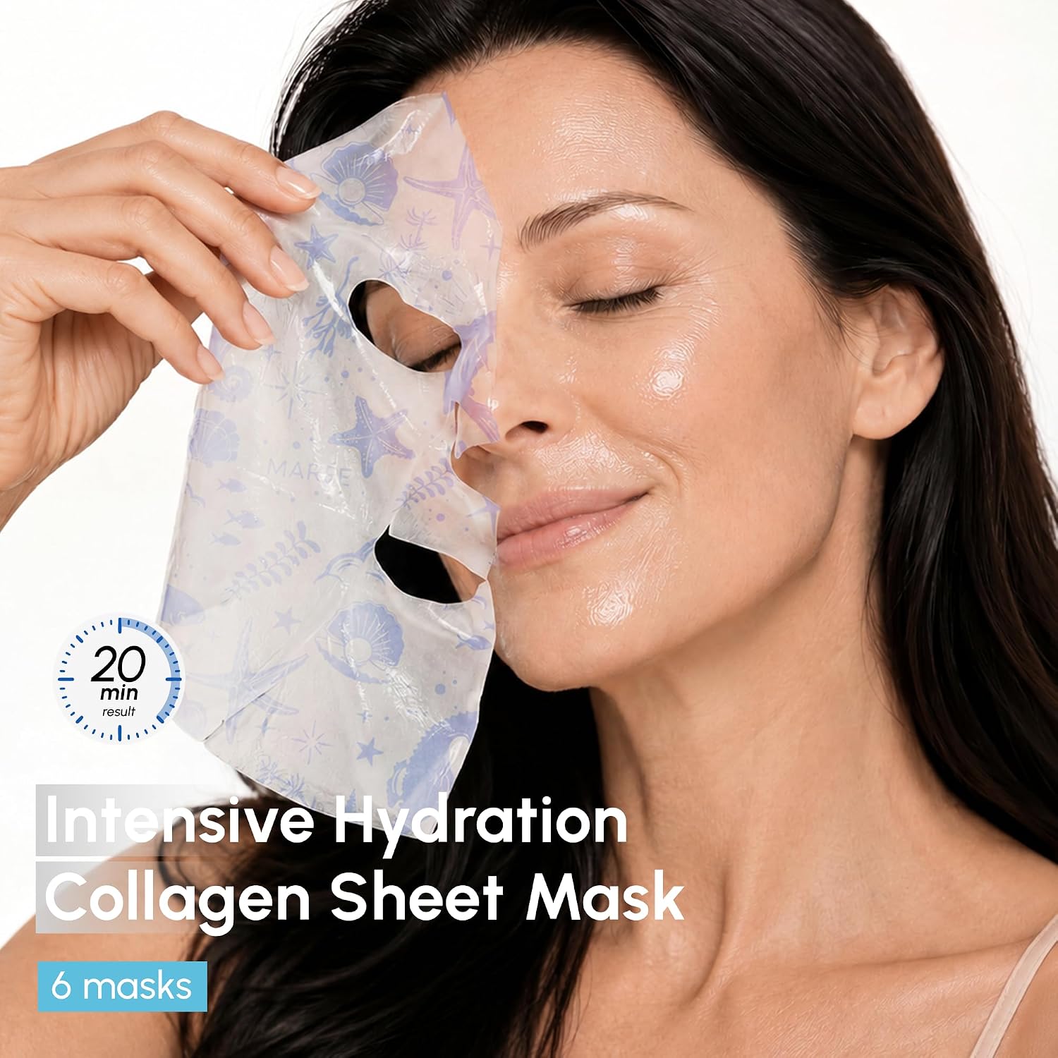 Thumbnail 1 de MAREE Collagen Mask with Hyaluronic Acid ⚙