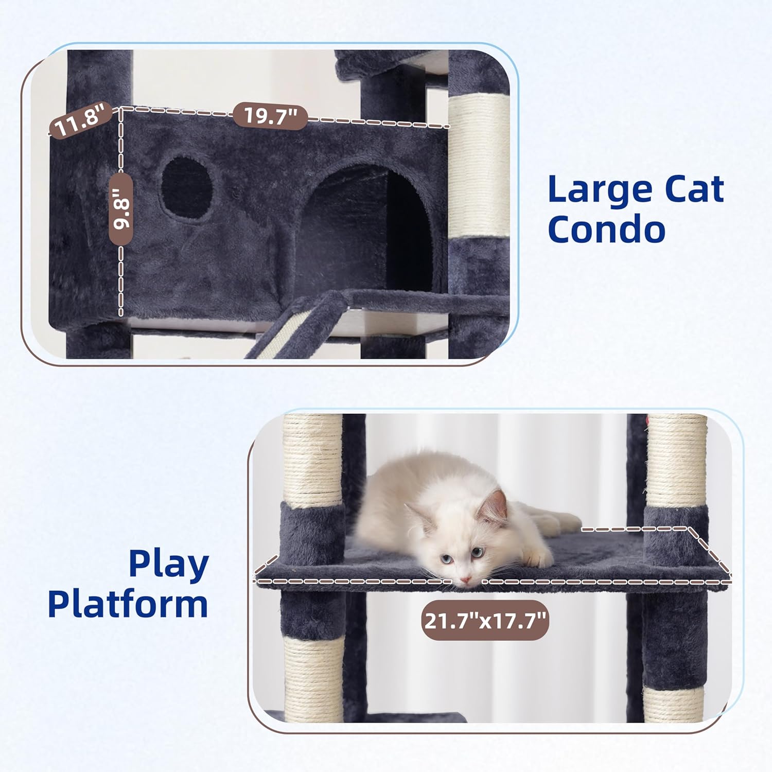 Thumbnail 4 de Gitelsnour Kratzbaum groß für große Katzen