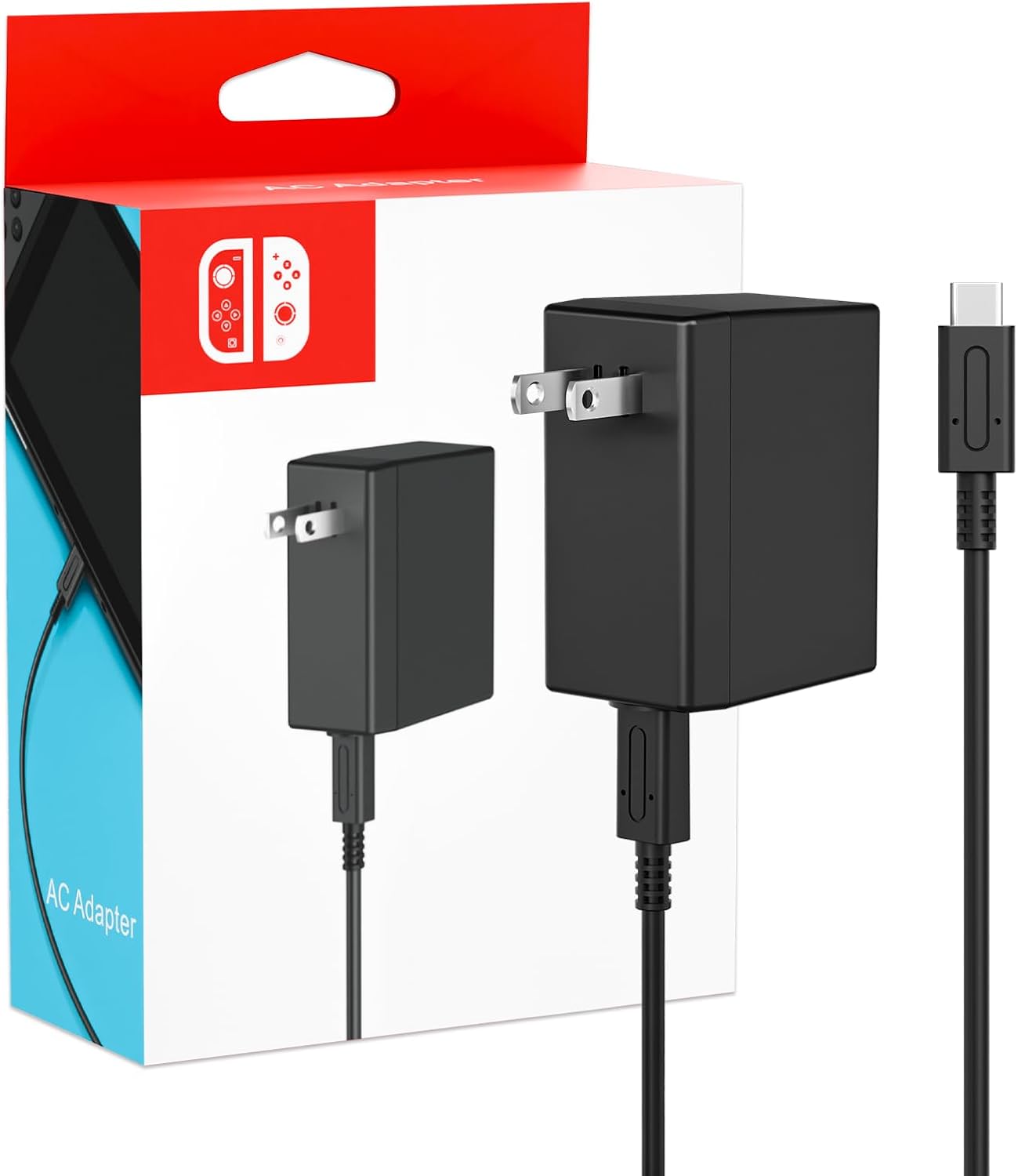 Detalle de Nintendo Switch 45W AC Adapter fast charger
