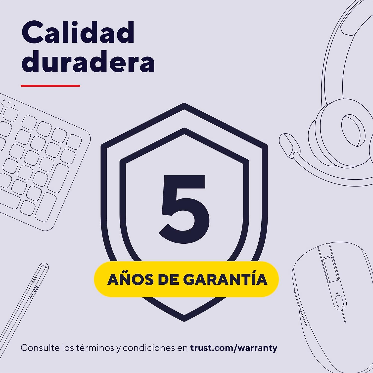 Thumbnail 5 de Trust Taro Pack: teclado y ratón inalámbricos, rendimiento cómodo y diseño ambidiestro