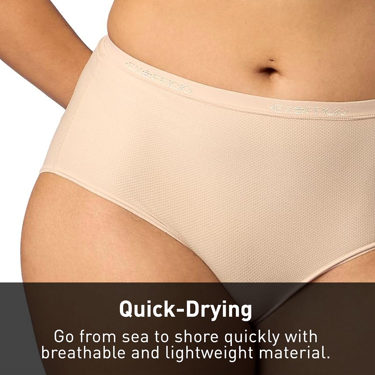 Detalle de ExOfficio Women's Give-N-Go 2.0 Full Cut Brief - Breathable, Durable Travel Underwear