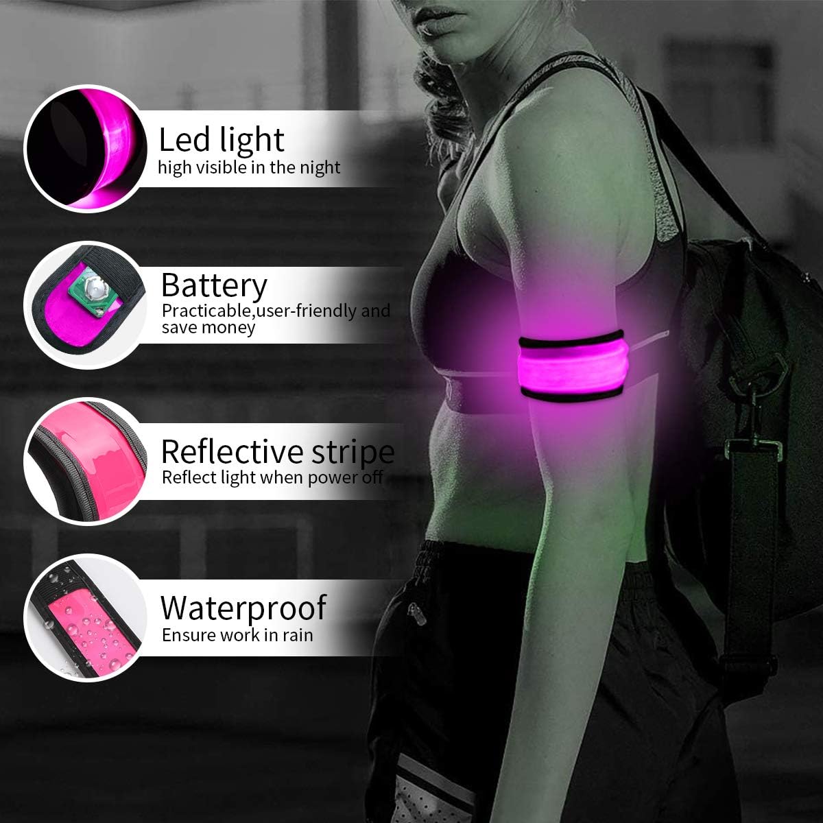 Thumbnail 3 de LOBKIN Braccialetti Luminosi LED 6 pezzi