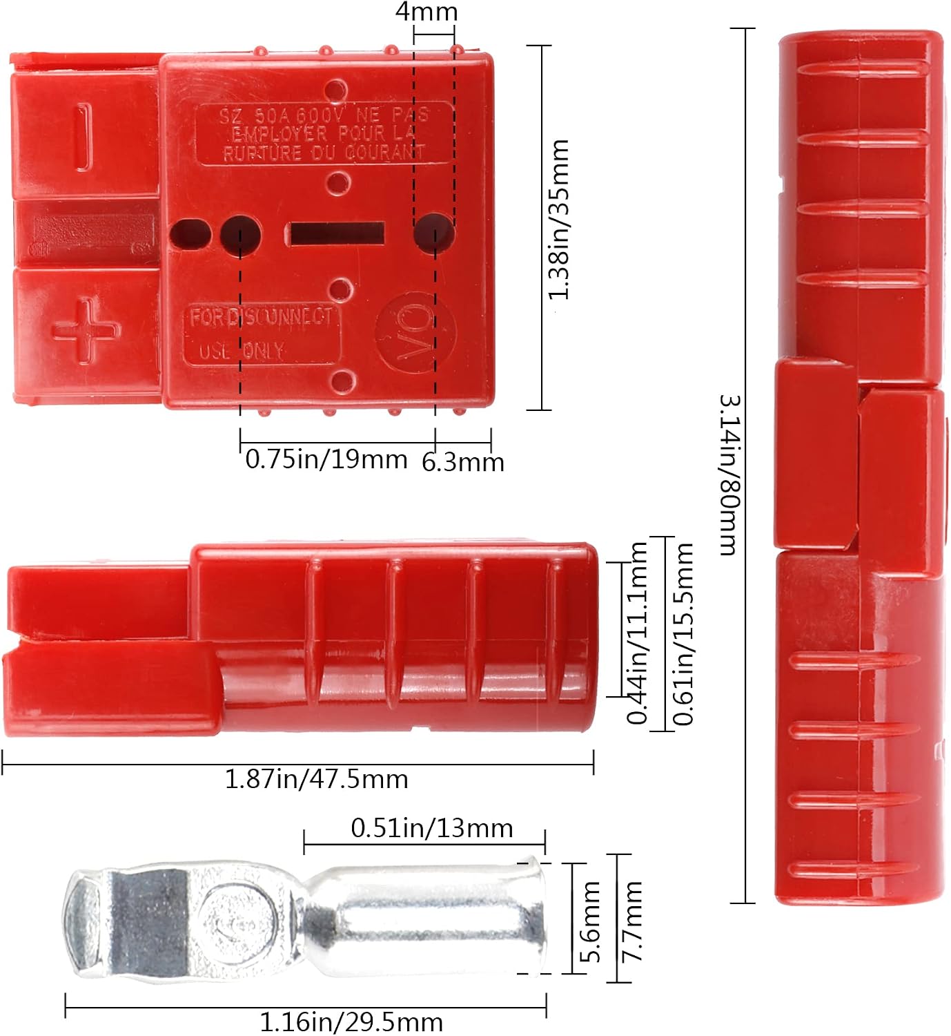 Detalle 2 de AuInLand Battery Quick Connector 6–10 Gauge