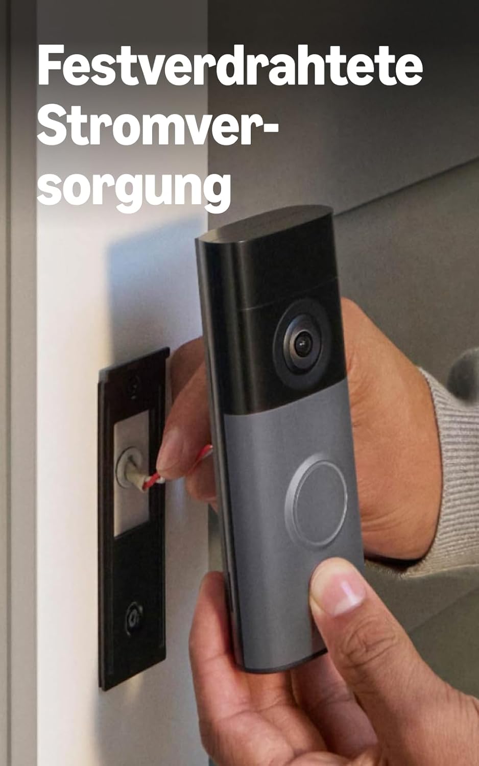 Detalle 2 de Ring Videotürklingel Kabel (Wired Video Doorbell) – Neueste Gen., Retinal 2K, Zoom bis 6x, Alexa-kompatibel