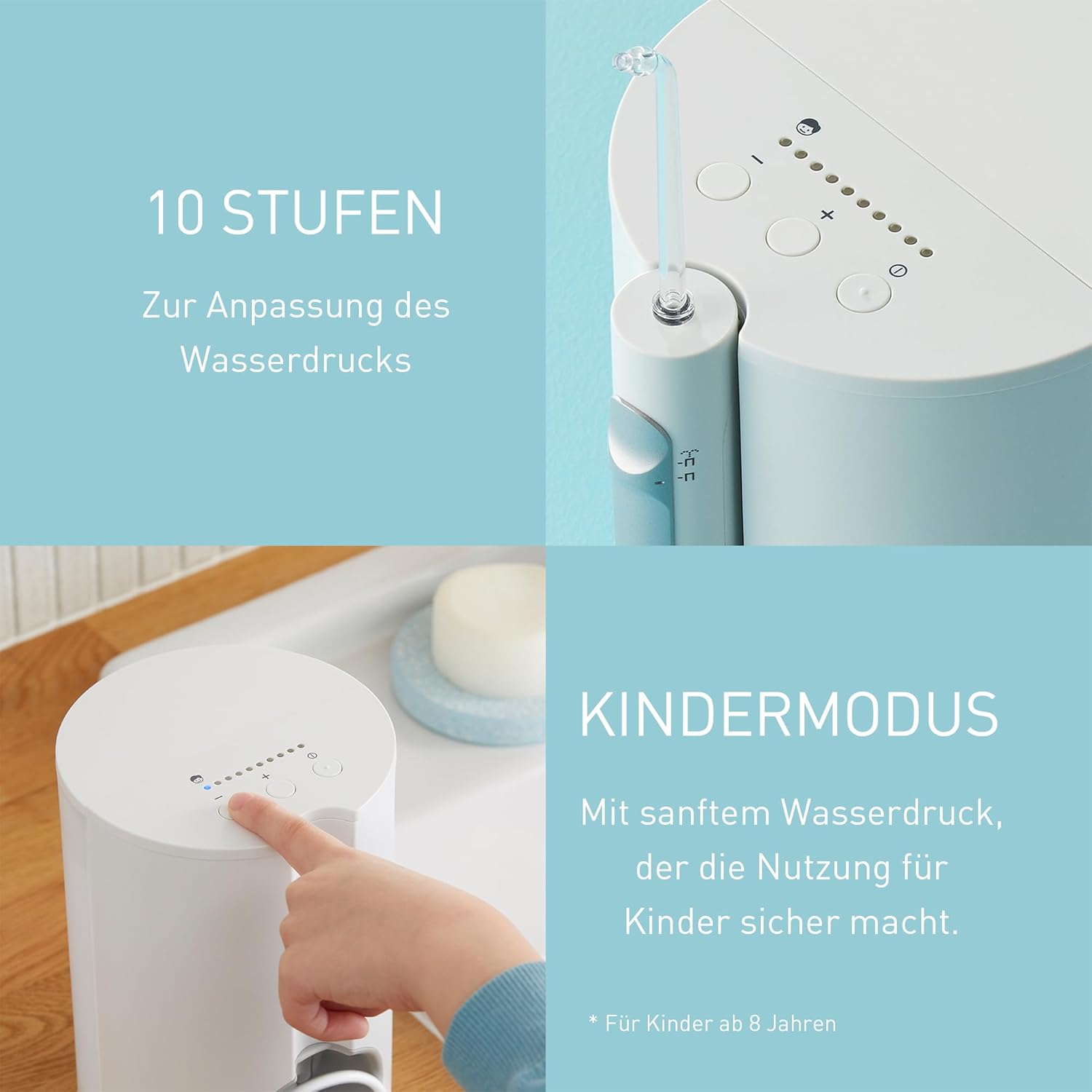 Thumbnail 4 de Panasonic EW1614AW503-PACK Familien-Munddusche: Ultraschall-Munddusche für die ganze Familie