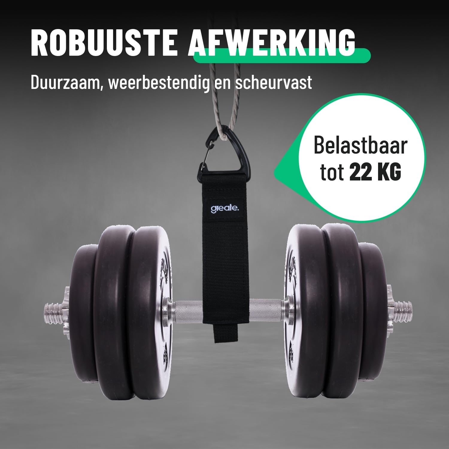 Detalle 1 de greate 601000-6 kabelorganizers, set van 6 met klittenband en draagvermogen tot 22 kg