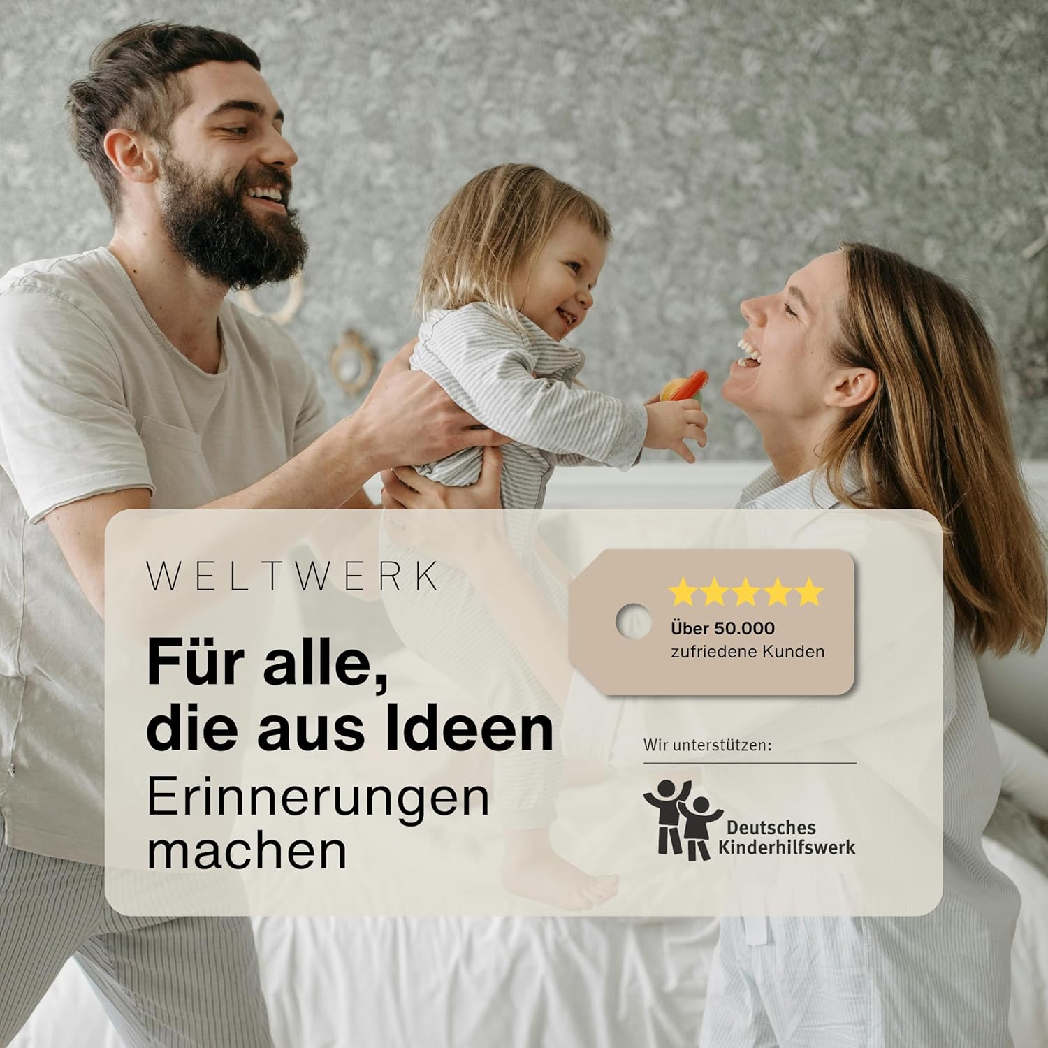 Thumbnail 6 de WELTWERK Baby Abdruckset – Clear Hand- & Fußabdrücke inkl. Vorlagen, sicher & sauber