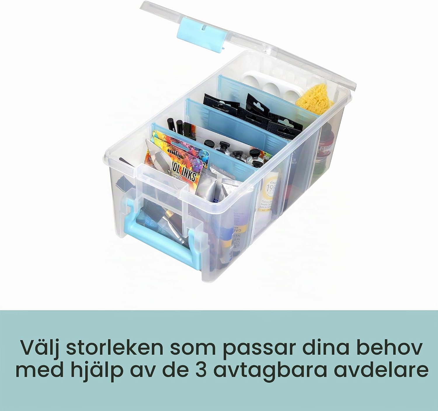 Detalle de ArtBin 6925AB Semi Satchel förvaring med tre löstagbara skiljeväggar