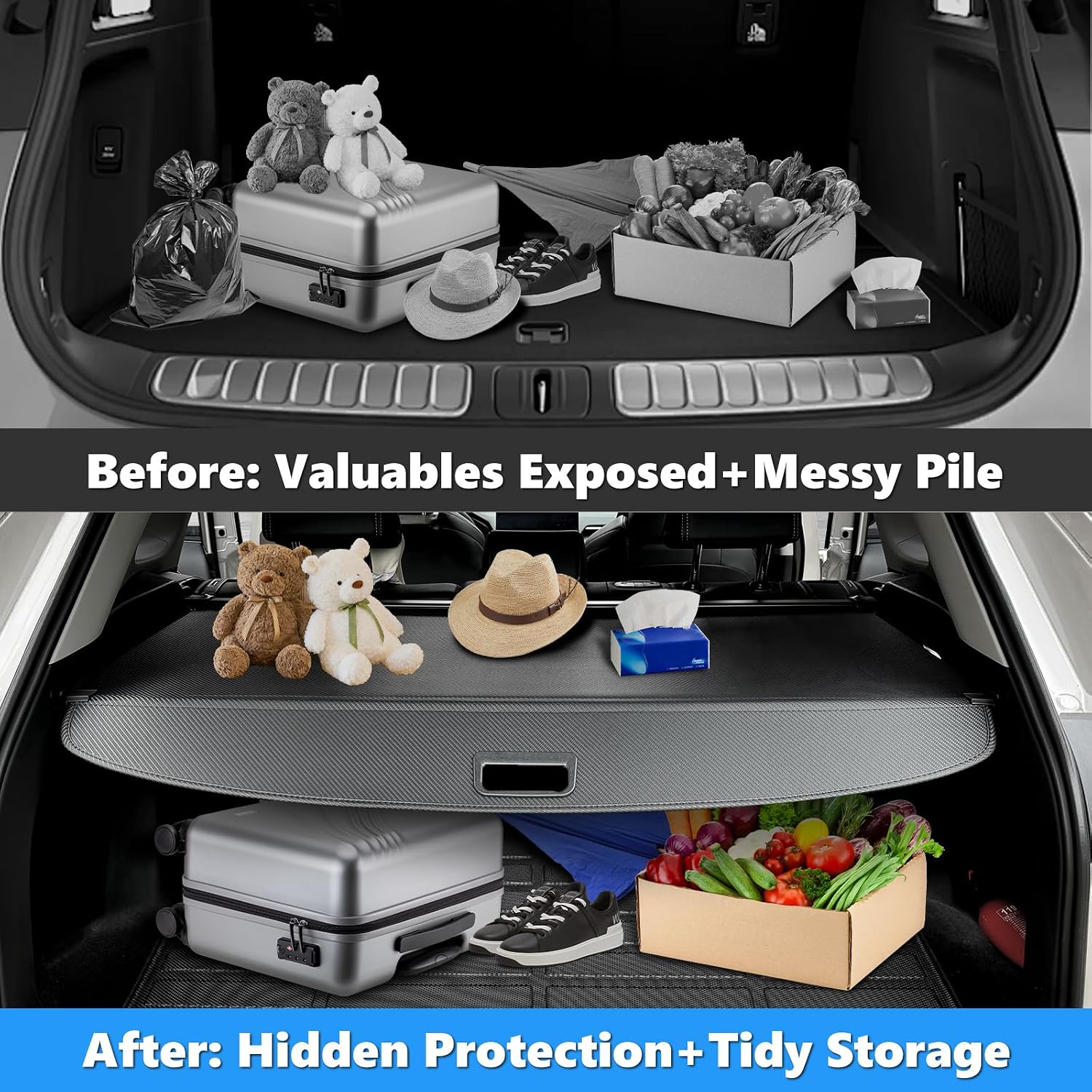 Thumbnail 4 de MIALUTY Retractable Cargo Cover for Tesla Model Y Juniper