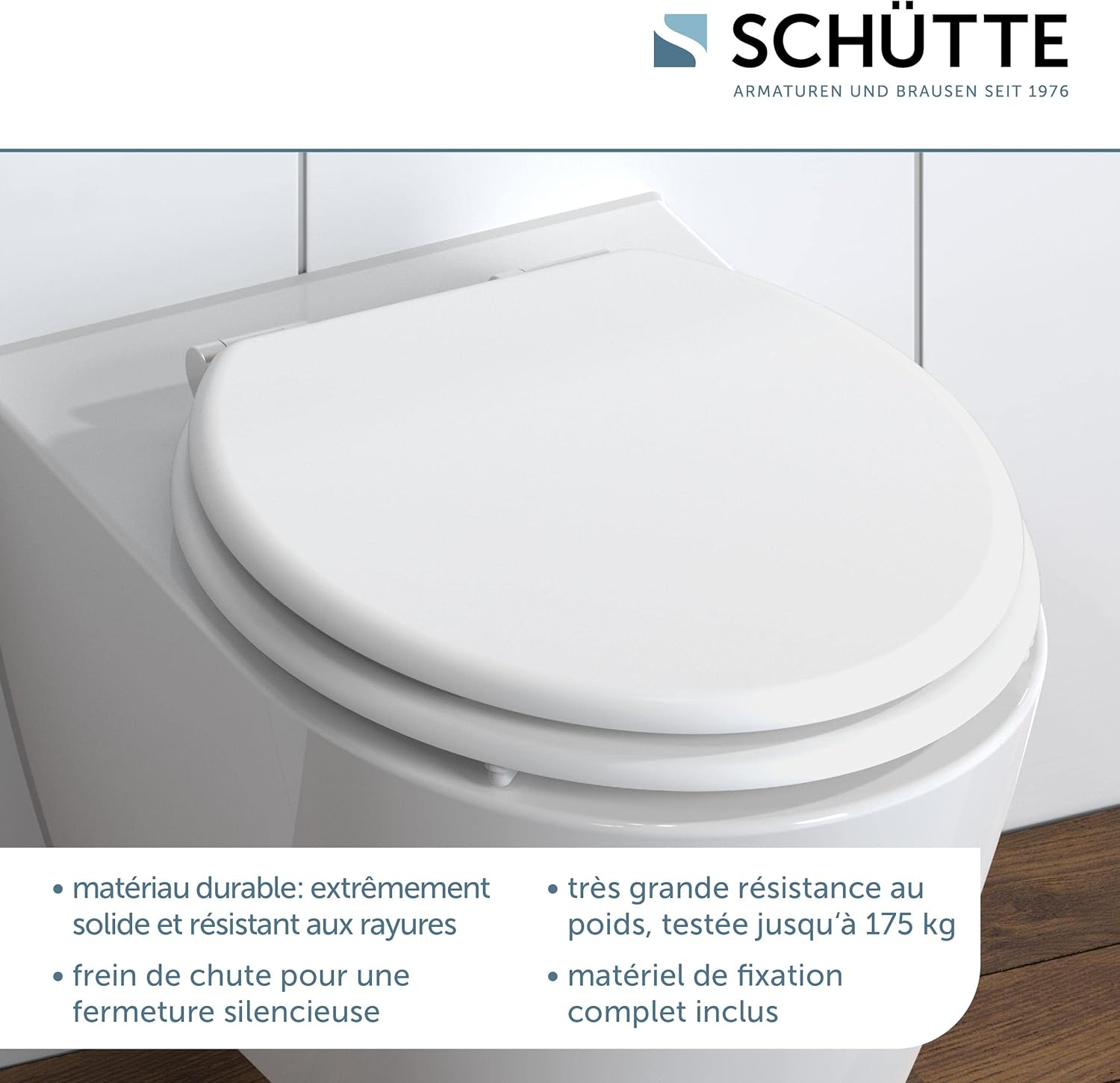 Thumbnail 2 de Schütte 80101 Spirit White Abattant WC – Motif, 375 x 55 x 450 mm