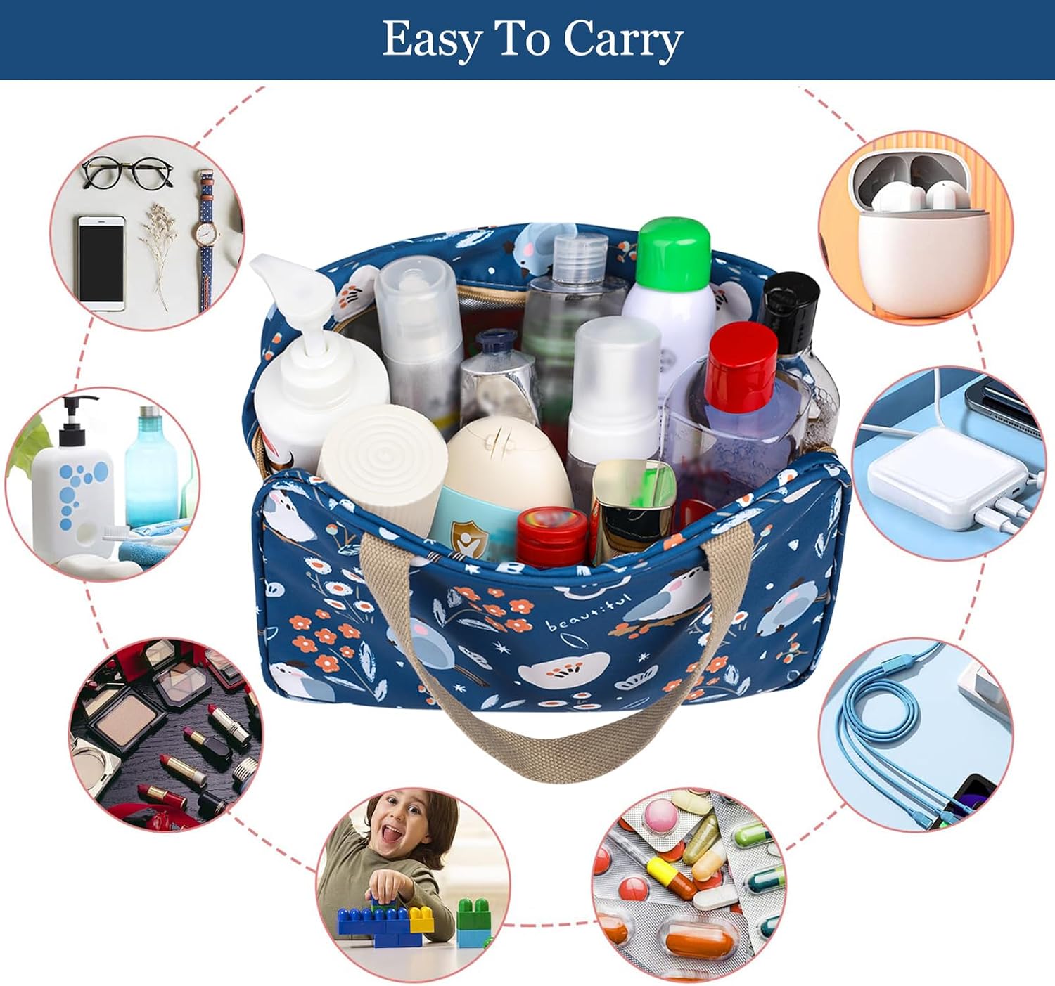 Thumbnail 3 de wordmouk Toiletry Bag Large Capacity 3L