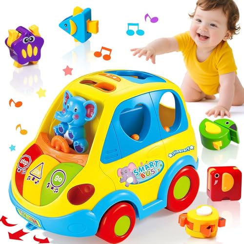 Thumbnail 7 de KALOISYHE Autobús musical con bloques transformables para bebés de 12 a 18 meses