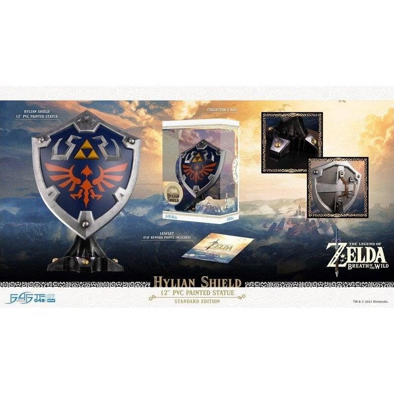 Detalle de First 4 Figures: Estatua The Legend of Zelda Breath of the Wild Hylian Shield de 29 cm