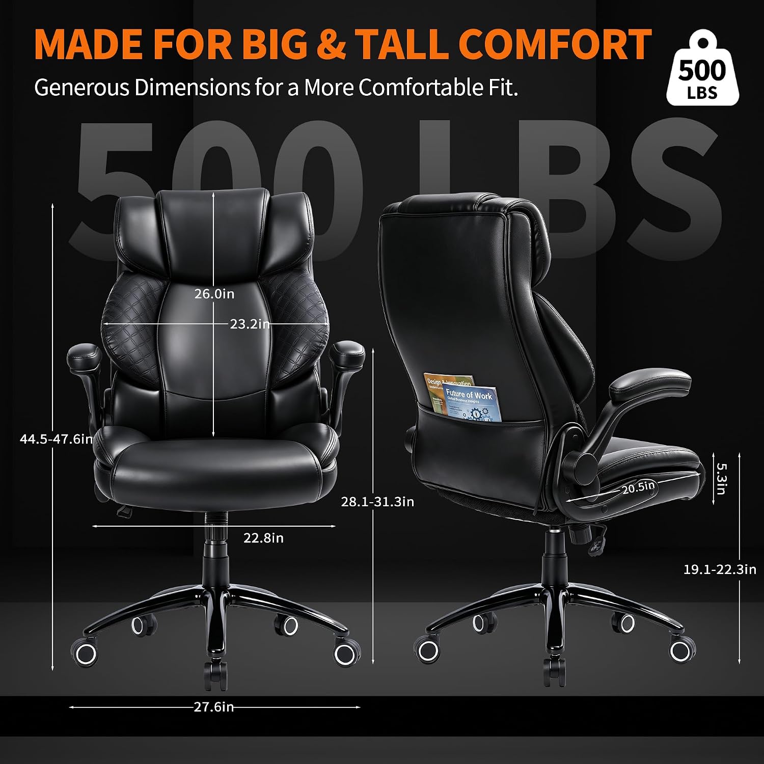 Detalle 2 de EGSEAT Office Chair, 500 lbs