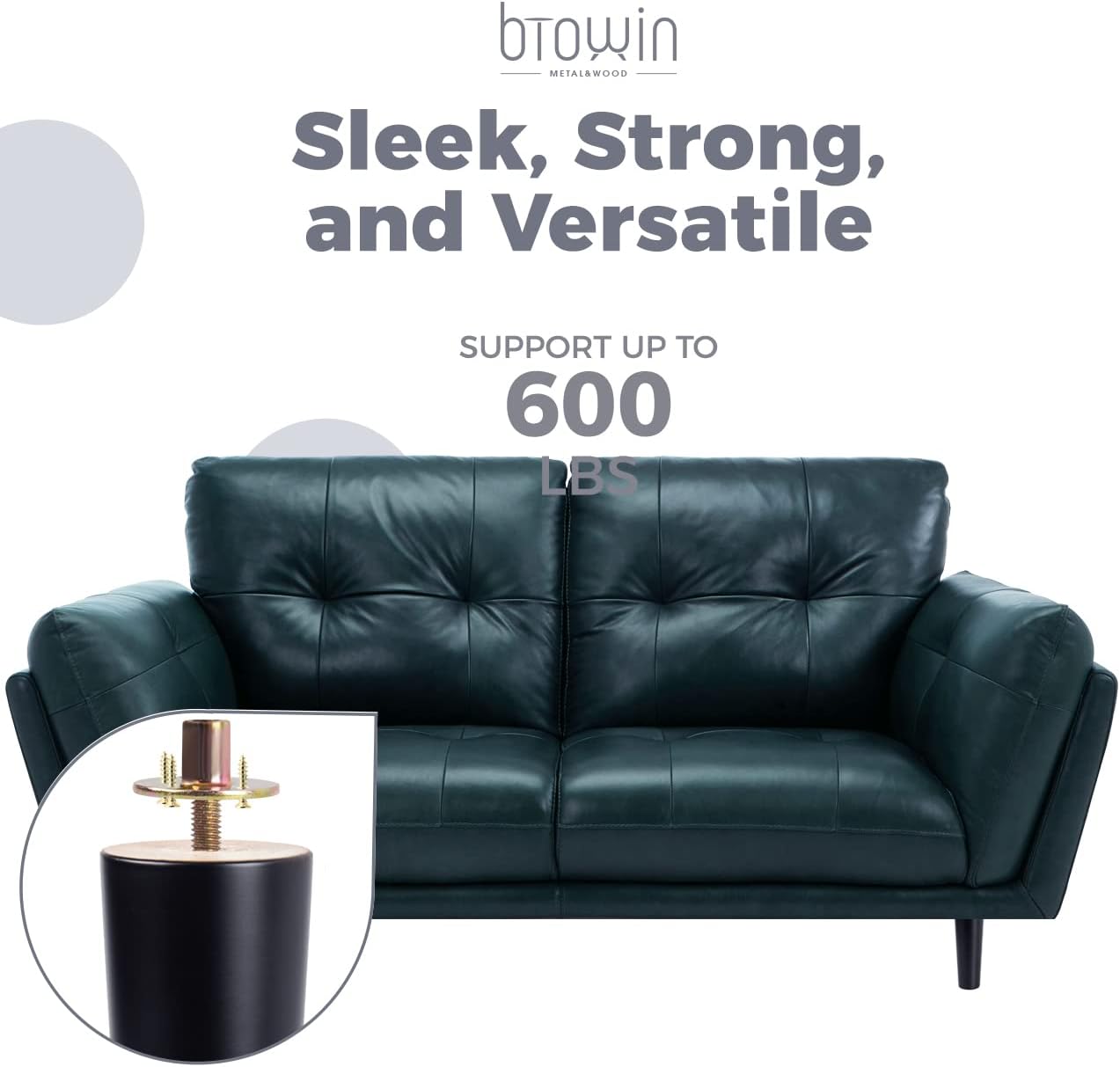 Thumbnail 4 de Btowin Furniture Legs 8-inch