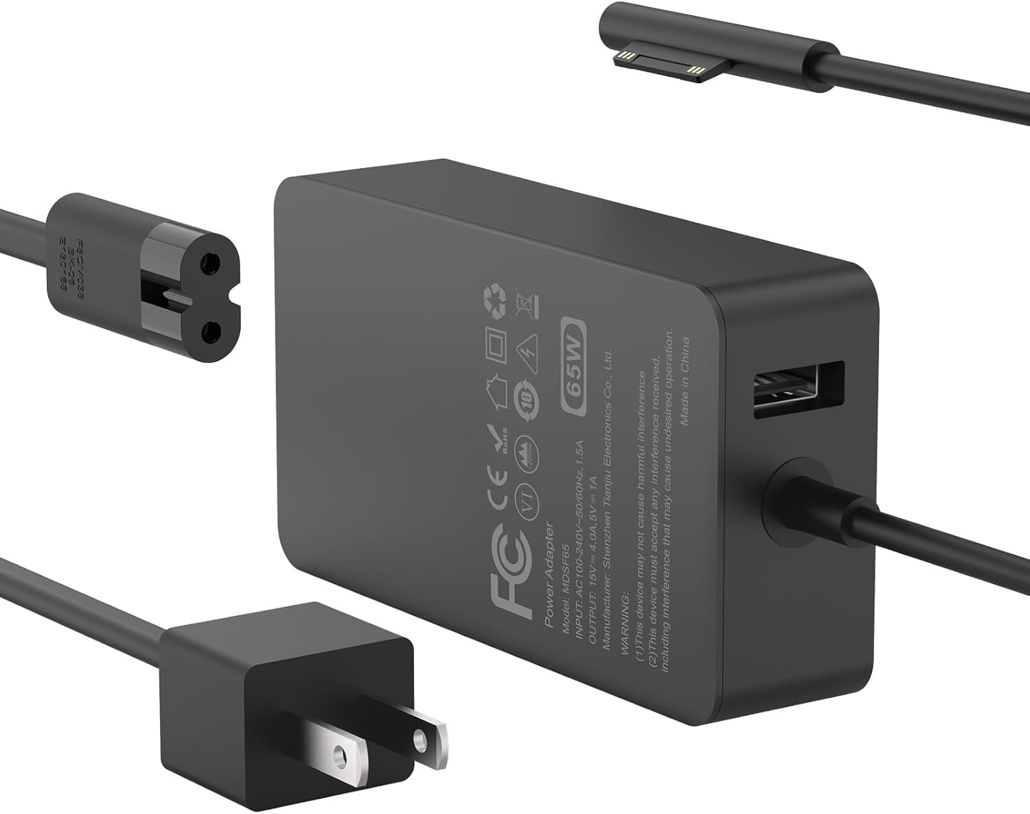 Detalle de IFEART 65W Surface-compatible laptop charger