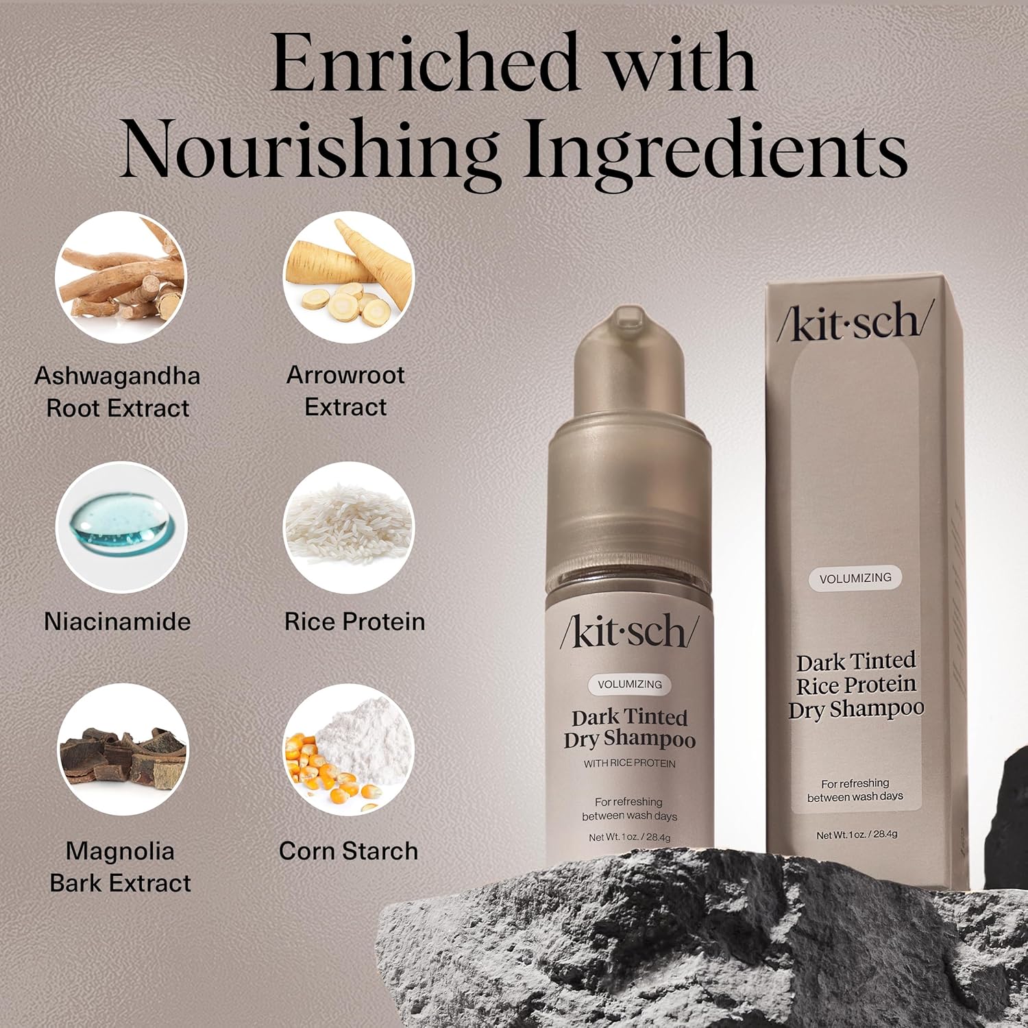 Detalle de Kitsch Volumizing Rice Protein Dry Shampoo 1oz
