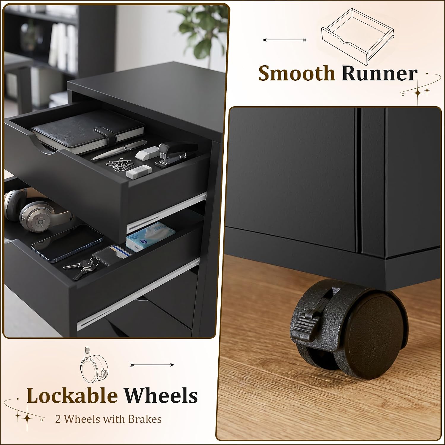 Thumbnail 6 de 5-Drawer Storage Chest, Black