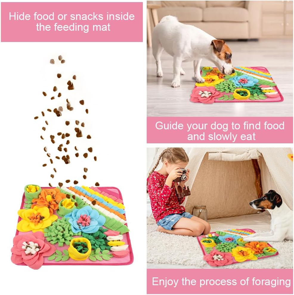 Thumbnail 3 de OSDUE Snuffle Mat for Dogs (39 x 39cm) – slow feeding & scent training puzzle mat for large and medium puppies