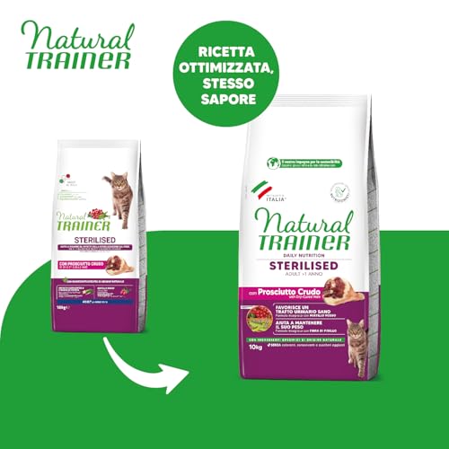 Thumbnail 1 de Trainer Natural Sterilised Adult con Prosciutto Crudo e Fibra di Pisello 10 Kg