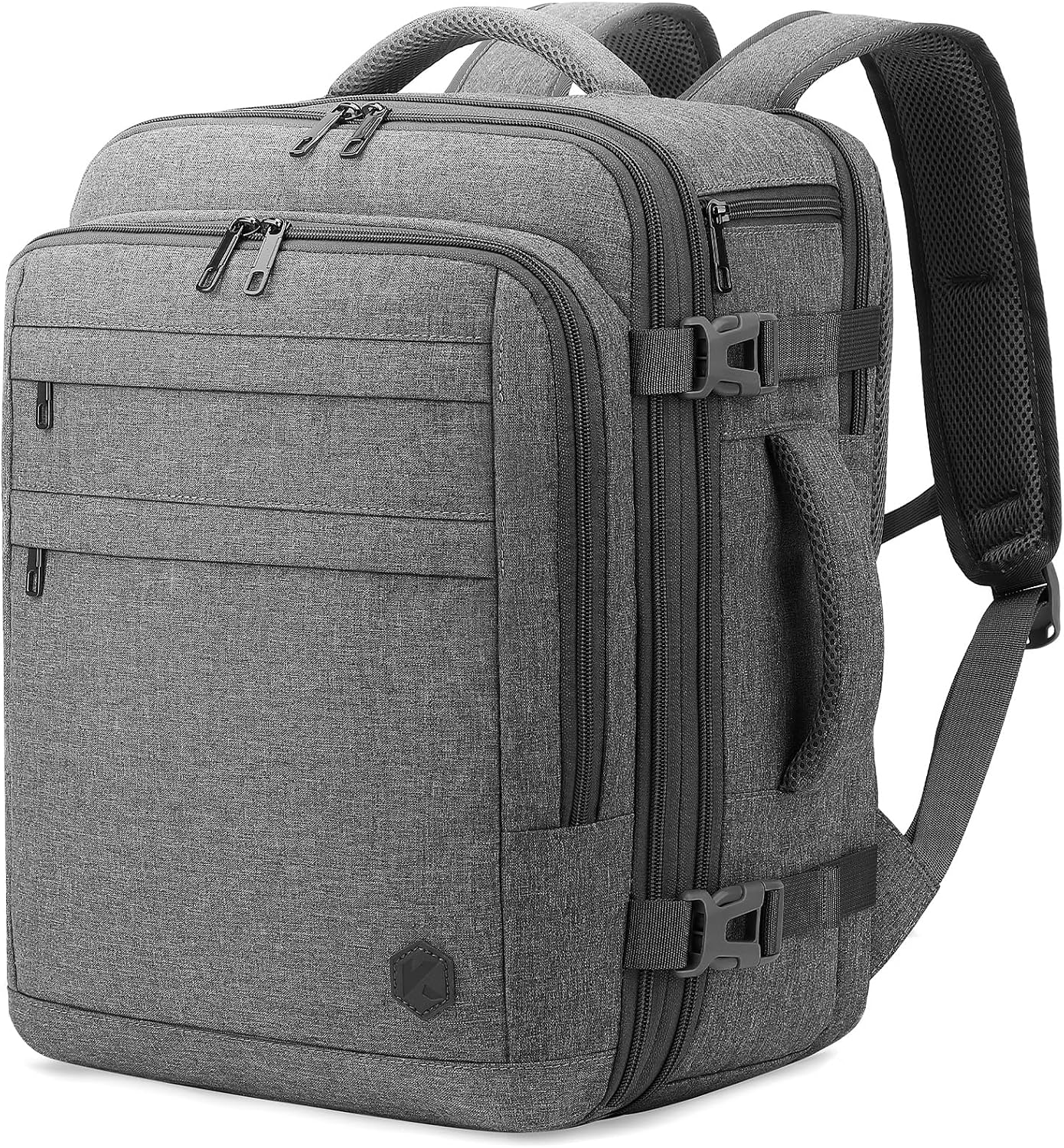 Detalle de VANKEV Sac à Dos Voyage Cabine Extensible 32–40 L : pratique et robuste pour EasyJet, Lufthansa, British Airways et Jet2