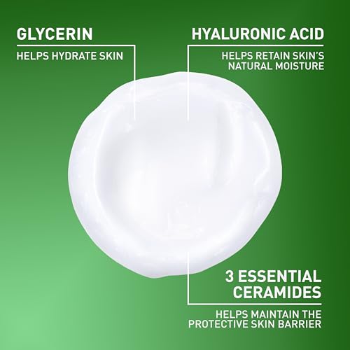 Detalle de CeraVe Hydrating Cleanser with Hyaluronic Acid – Gentle Daily Face Wash for Dry Skin