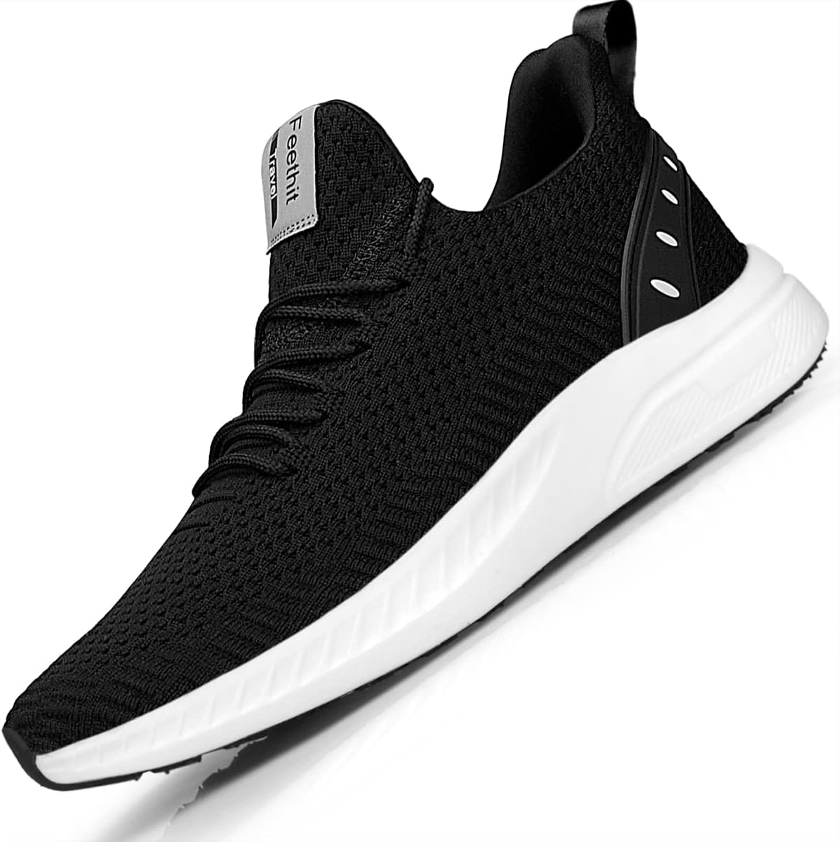 Detalle de Feethit Men’s Slip-On Walking Shoes Blade — Breathable Mesh Non-Slip Sneakers for Work & Outdoor