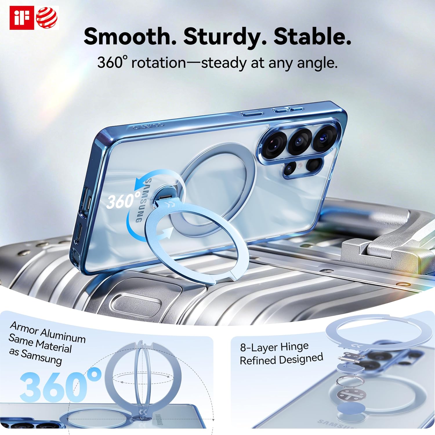 Thumbnail 2 de CASEKOO Sky Blue Galaxy S26 Ultra Case
