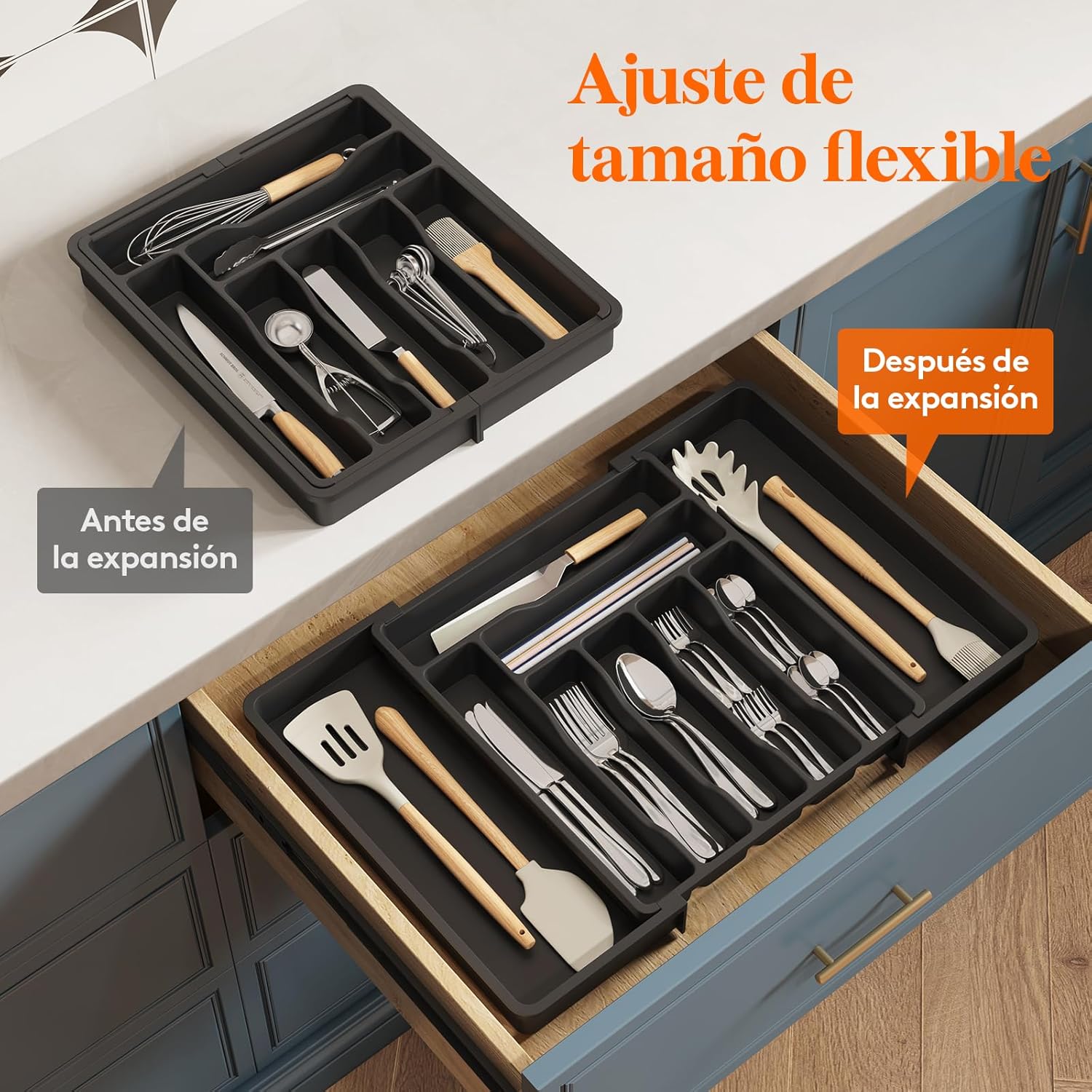Thumbnail 6 de Lifewit Organizador Cuberteros Mediano, Almacenaje Cocina 🥄