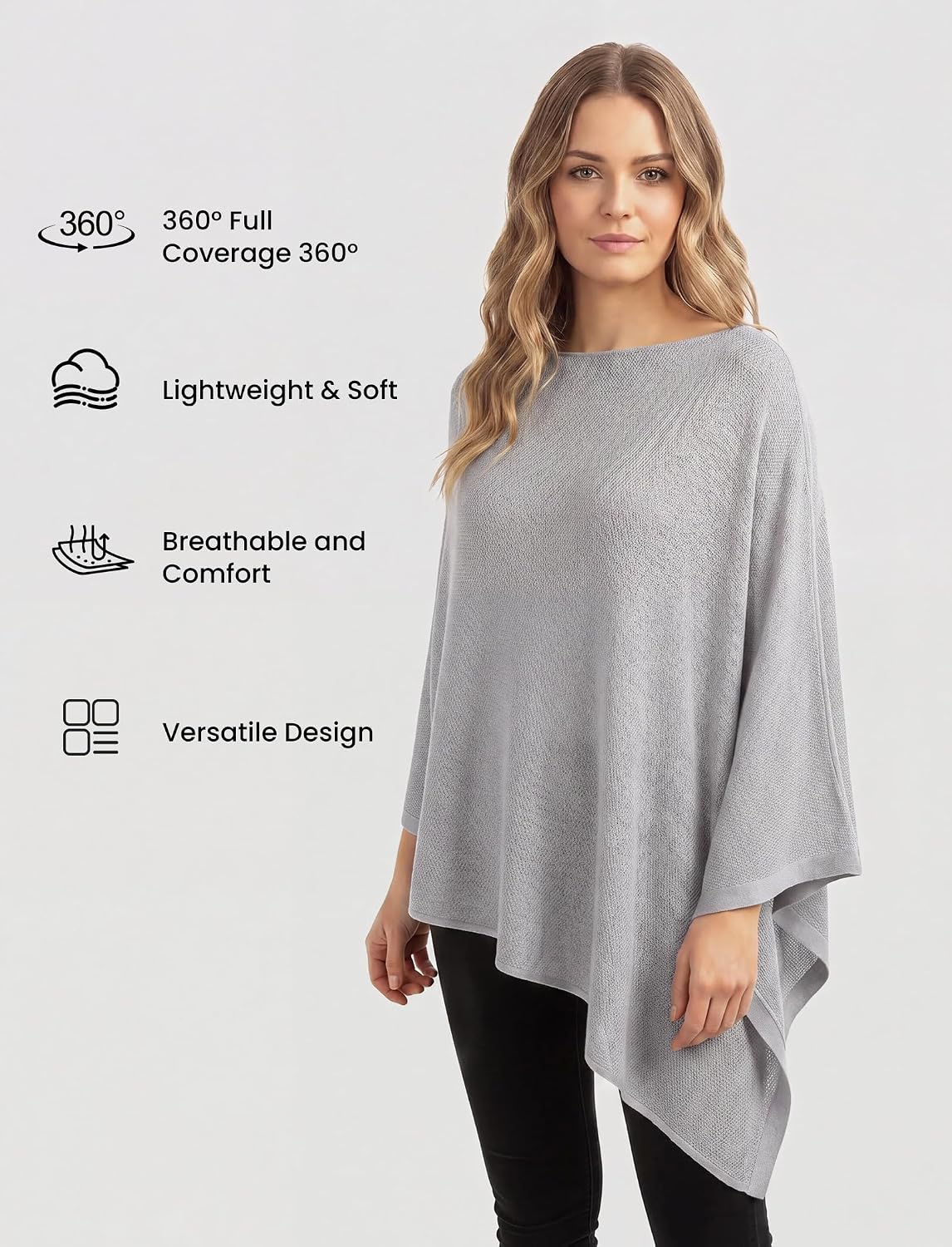 Thumbnail 4 de PATPAT Nursing Cover Poncho Knit