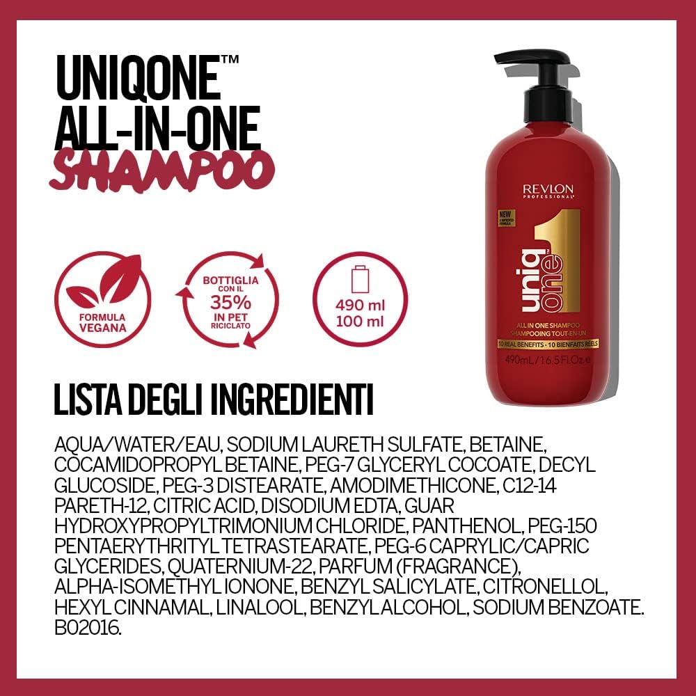Thumbnail 4 de Revlon Professional UniqOne All In One Shampoo Capelli 10 Benefici Realizzati, 490 ml