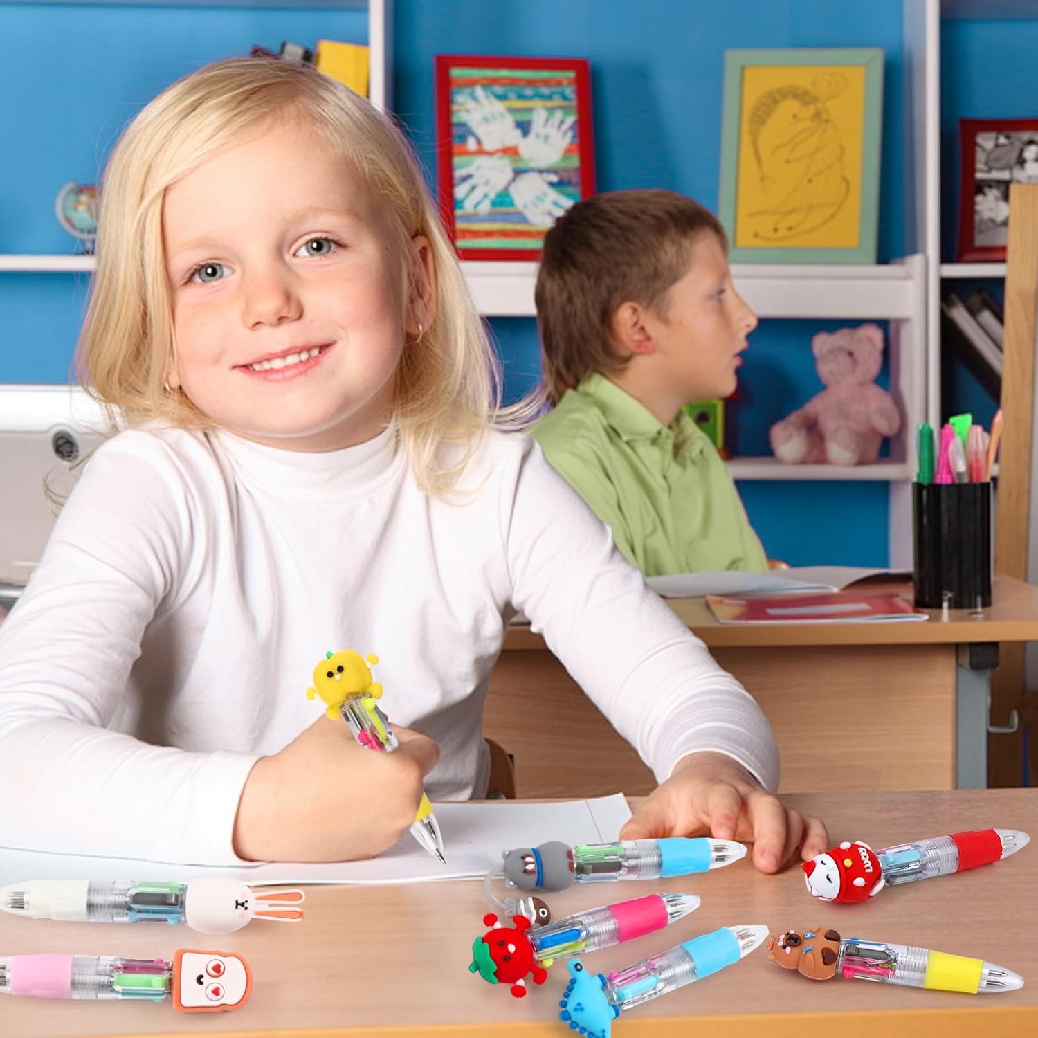 Thumbnail 4 de WIURGOHA 64-Pack Mini Multicolour All-in-One Pens (4 in 1) for Kids