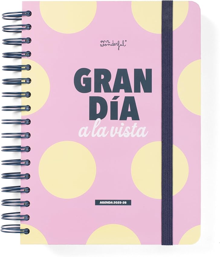 Detalle de Mr.Wonderful Agenda Escolar Wonder 2025-26