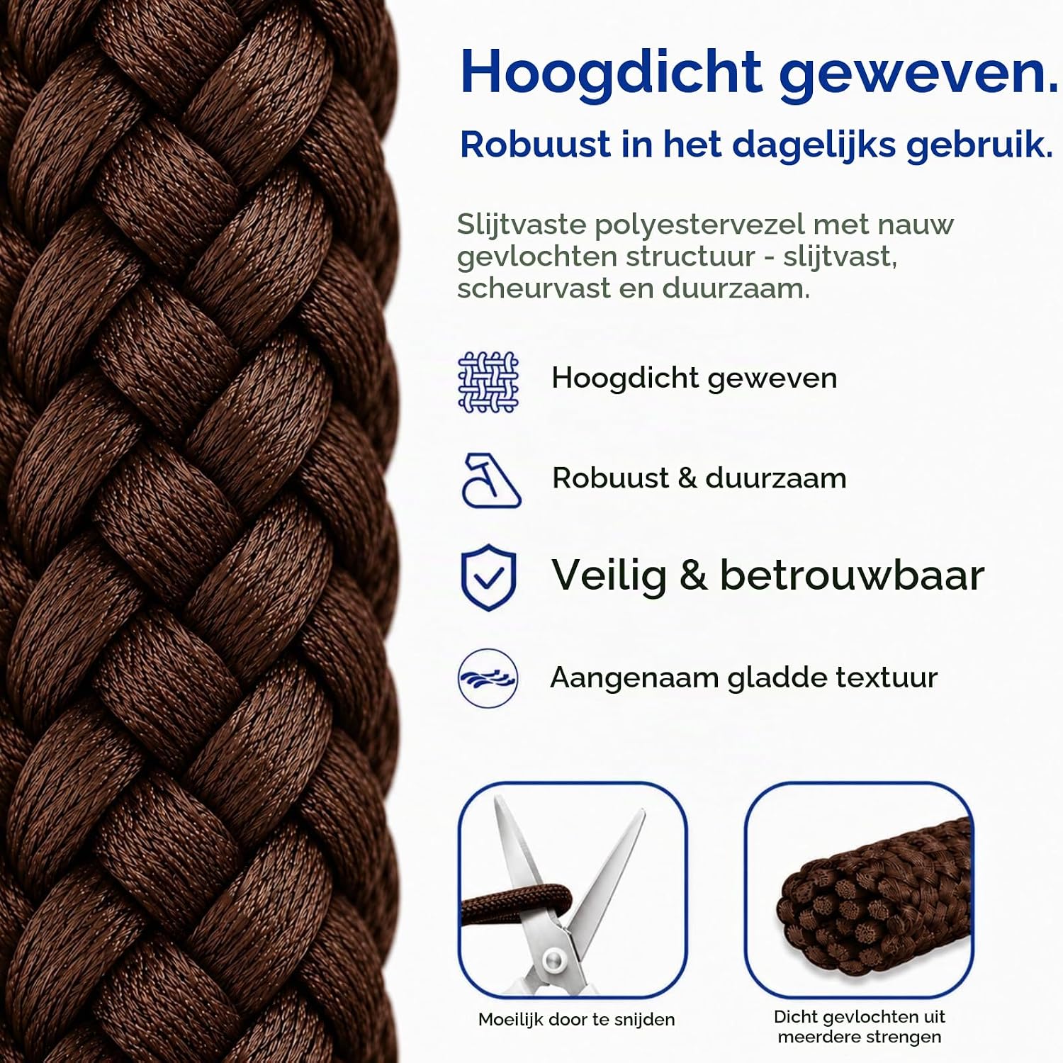 Detalle de OstayOne verstelbaar telefoonkoord met 2 universele patches