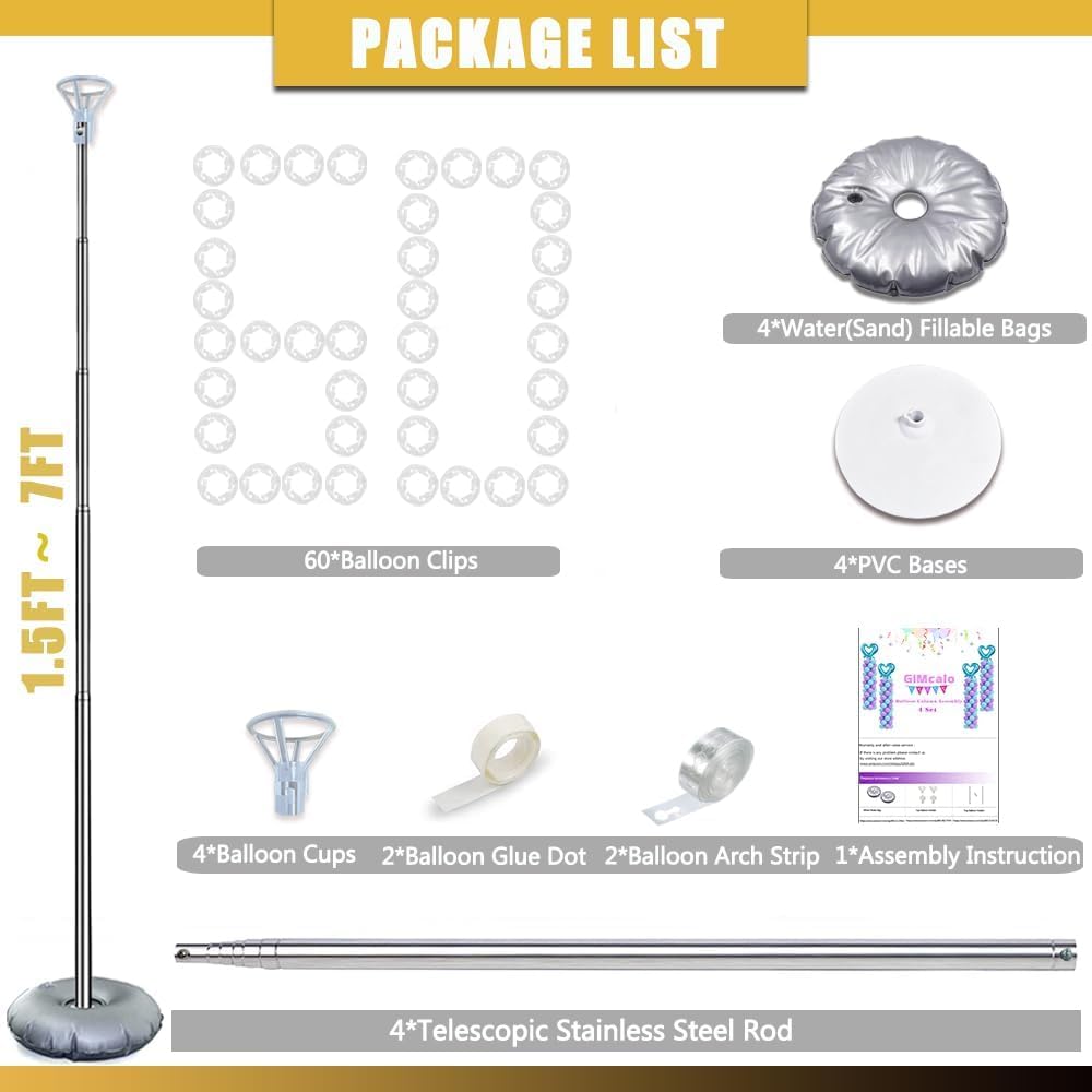 Thumbnail 4 de GIMCALO Balloon Column Stand Kit 7ft