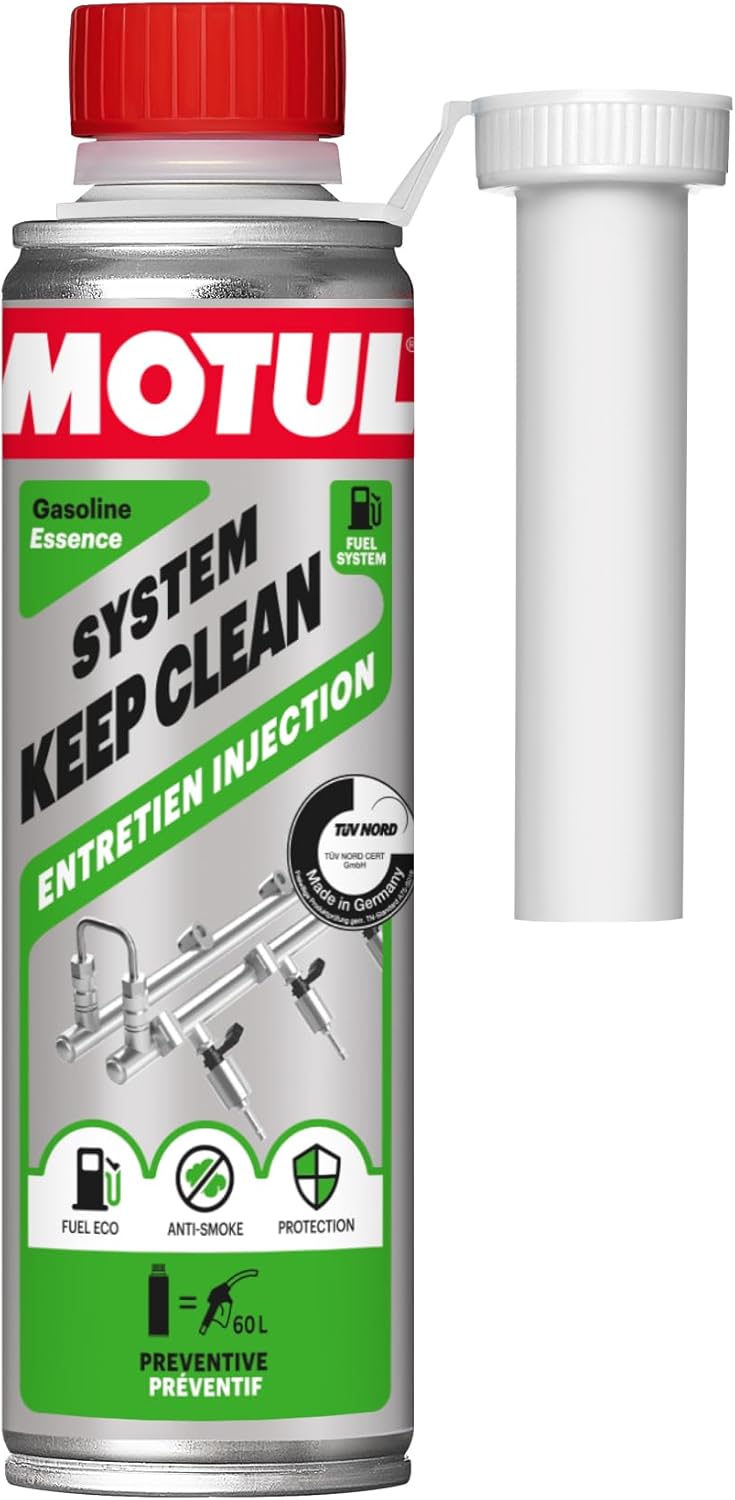 Motul Entretien Système d’Injection Essence – additif préventif anti-fumée (300 ml)
