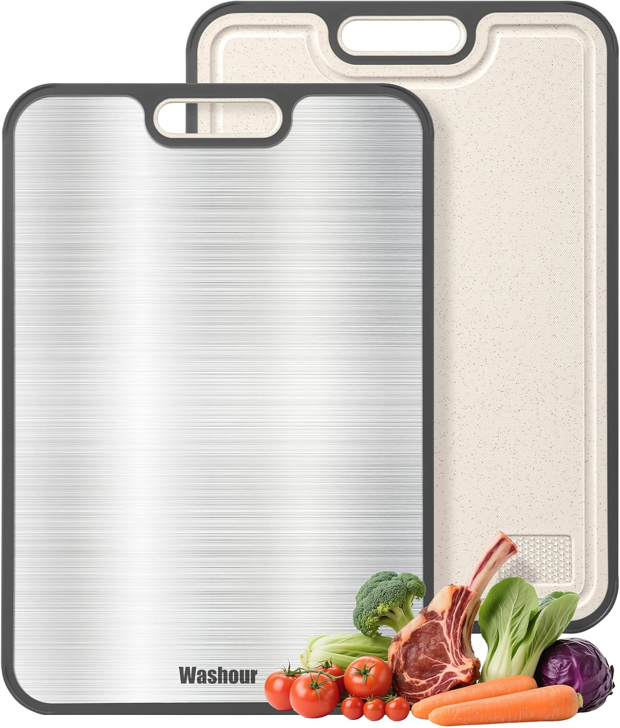 Detalle de Washour Titanium Cutting Board 16" ๐ช
