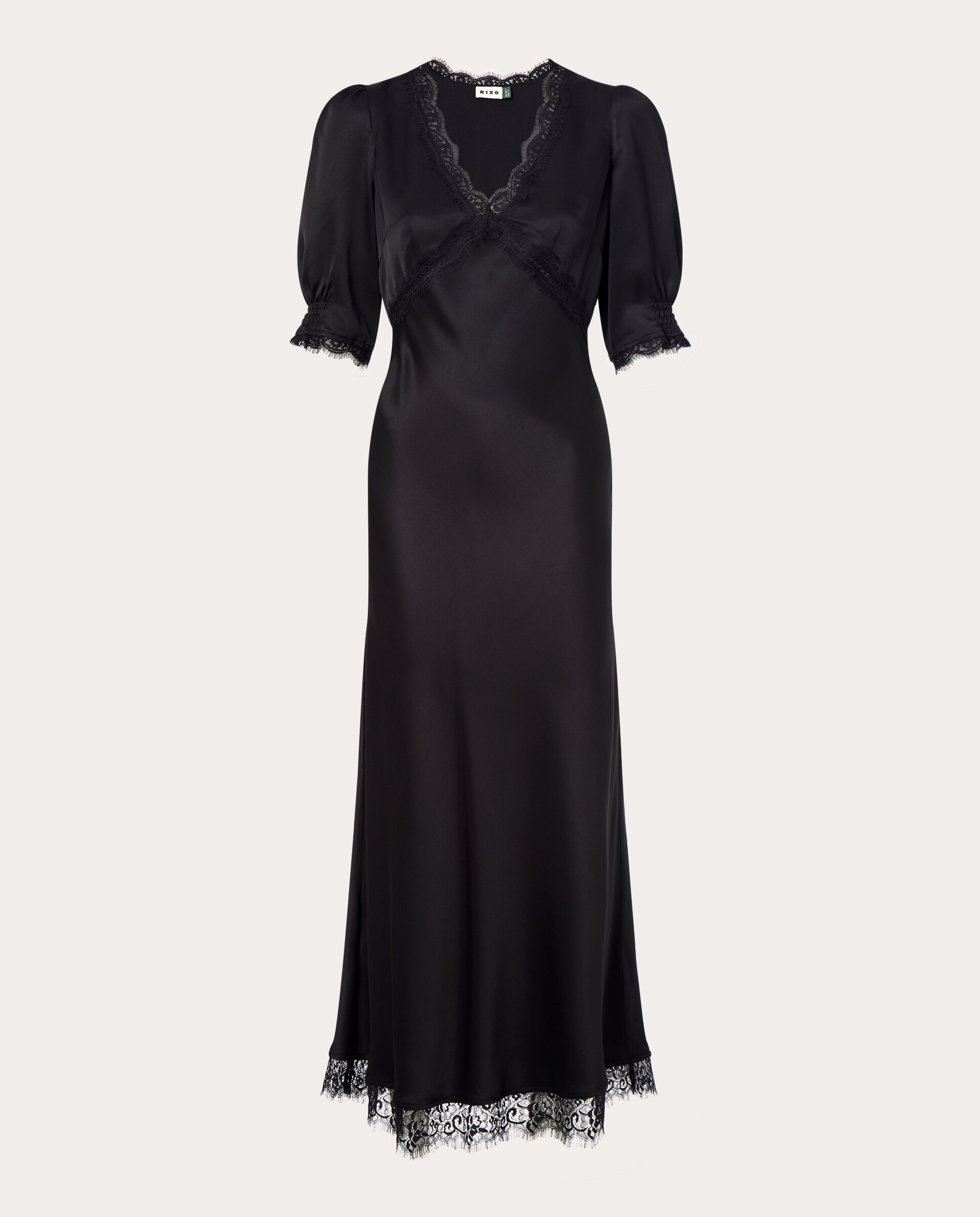 Imagen de Rixo Annina vestido largo escote V 🎀 en OfertitasTOP