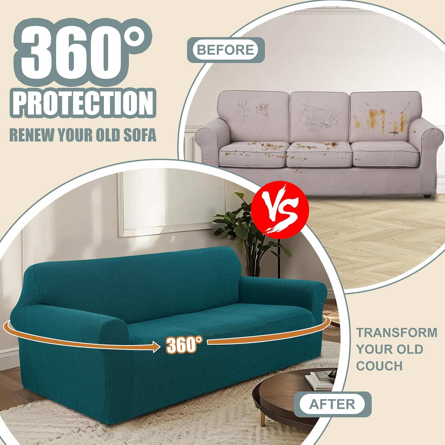 Thumbnail 3 de Luxshare Home Stretch Couch Cover 1 Large 🛋