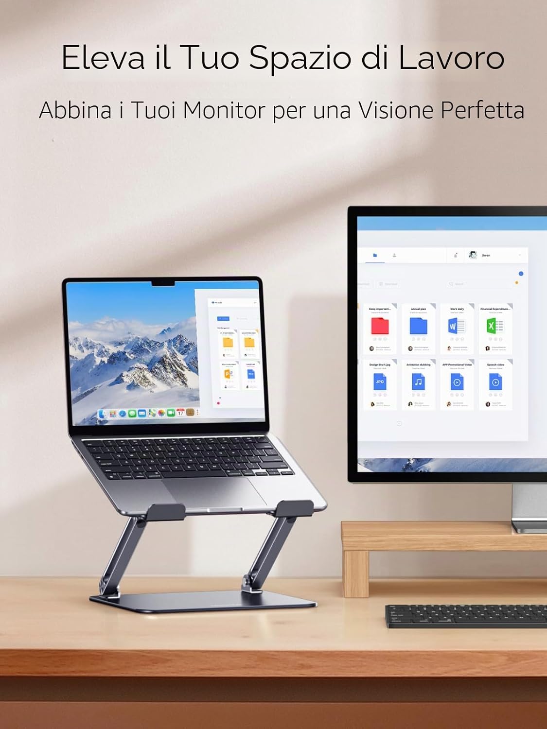Thumbnail 3 de UGREEN Supporto per Laptop Pieghevole e Regolabile: Ergonomia e Raffreddamento per 10–17 pollici