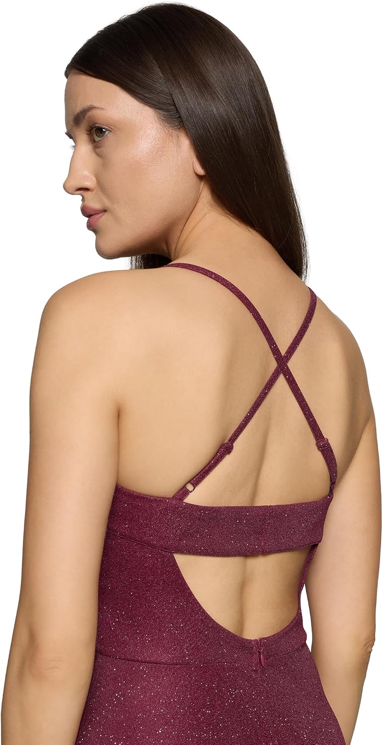 Detalle 2 de Robe de soirée Vera Mont à encolure bénitier – élégance fluide et scintillante